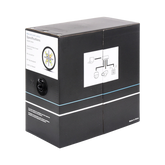 Bobina de cable 305 Metros Cat6, 24 AWG, Climas EXTREMOS, Color negro, sin blindar, para intemperie